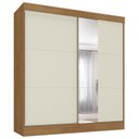 Ver imagem 2 de Guarda-roupa Casal Flex com Espelho 2 Portas 3 Gavetas Pantanal