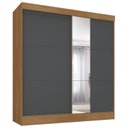 Ver imagem 3 de Guarda-roupa Casal Flex com Espelho 2 Portas 3 Gavetas Pantanal
