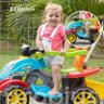 Quadriciclo Infantil Moto Menina Menino Veículo Passeio Antiderrapante Suporte Bolsa Removível Toque - 8