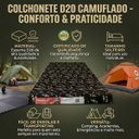 Ver imagem 6 de Colchonete Acampamento Camping Colchão Retiro Portátil Solteiro Espuma D20 188cm - Verde