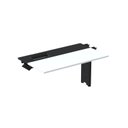 Ver imagem 1 de Complemento da Mesa Plataforma para Coworking 110x792 CPLPSC110 110cm Industrial Branco e Preto Cinza