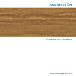 Paneleiro Torre Quente com 2 Portas 2 Gavetas e Espaço Micro-ondas 100% MDF Vicenza Espresso Móveis - 10