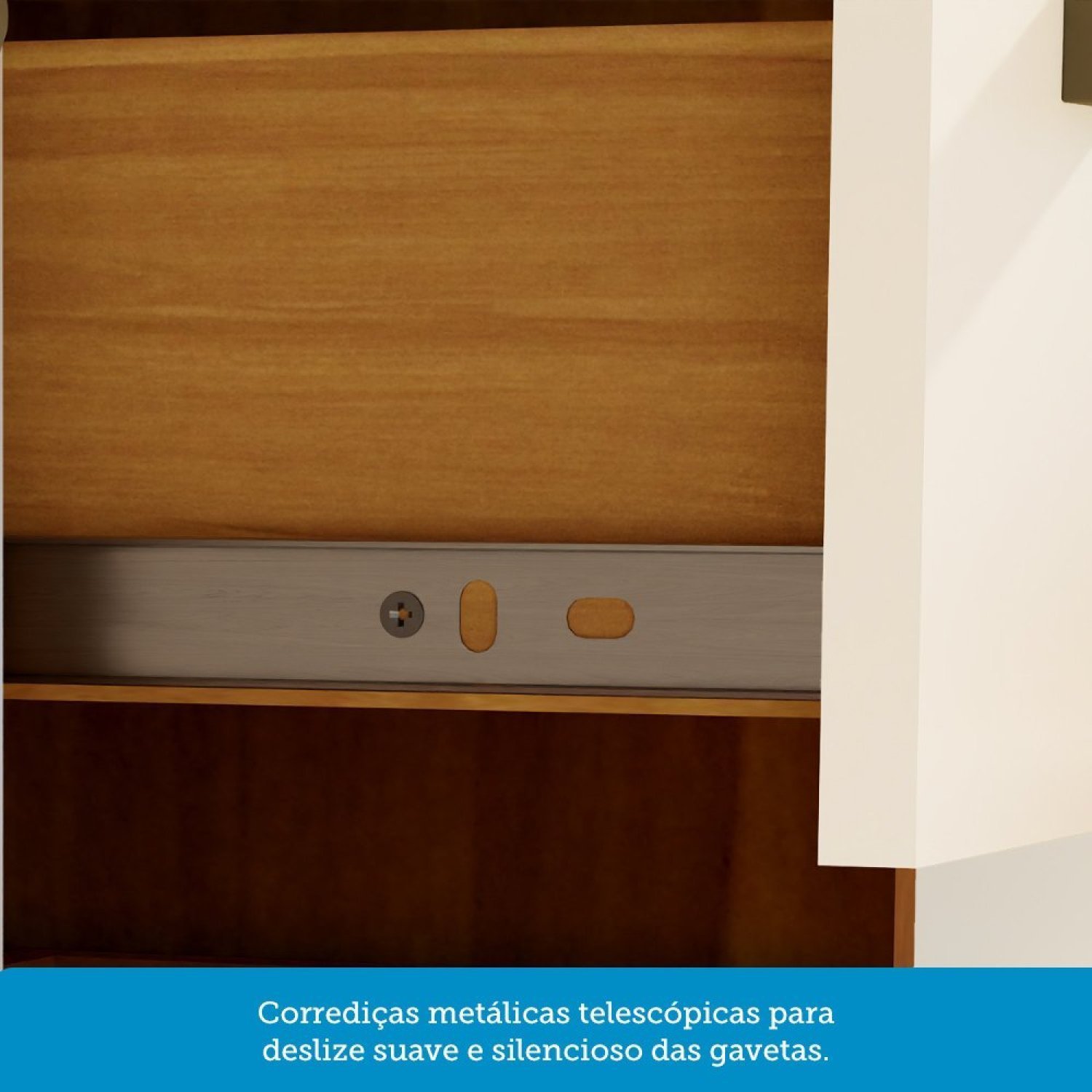 Paneleiro Torre Quente com 2 Portas 2 Gavetas e Espaço para Micro-ondas 100% Mdf Vicenza Espresso Mó - 6