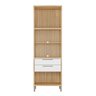 Paneleiro Torre Quente com 2 Portas 2 Gavetas e Espaço Micro-ondas 100% MDF Vicenza Espresso Móveis - 5