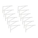 Ver imagem 1 de Kit Suporte Prateleira com 12 Peças em Aço Mão Francesa 25x15