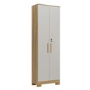 Ver imagem 2 de Armário Multiuso 2 Portas com Chave 100% Mdf Prisma Espresso Móveis