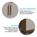 Ver mais imagens de Armário Multiuso 2 Portas com Chave 100% Mdf Prisma Espresso Móveis