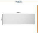 Ver imagem 2 de Rodapés Canto Reto 53,5cm para Balcão de Cozinha Planejada Ipanema CabeCasa Branco