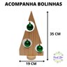 Arvore De Natal Pequena Mini Arvore de Mesa Com Bolinhas: Verde - 4