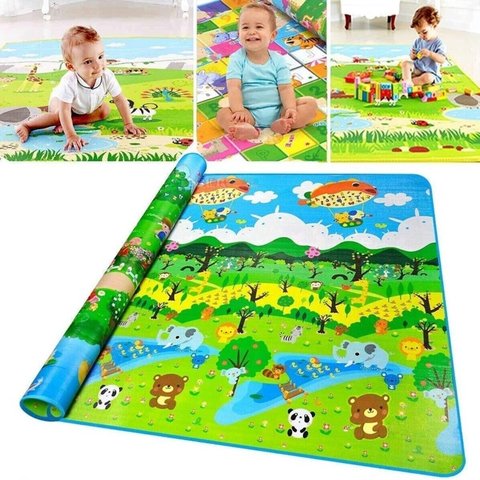 Tapete Tatame Térmico Gigante Infantil Bebe Atividades Educativo Lavável 150x180cm