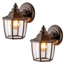 Ver imagem 3 de 2 Luminárias Arandelas Parede 21,5cm Marrons Dital Heritage Externa Lustre Jardins Varandas