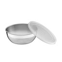 Ver imagem 1 de Pote Tramontina Freezinox Redondo em Aço Inox com Tampa Plastica 22 cm 2,9 L