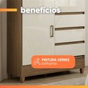 Ver imagem 7 de Cômoda Sapateira 4 Gavetas 1 Porta Maia