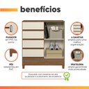 Ver imagem 5 de Cômoda Sapateira 4 Gavetas 1 Porta Maia