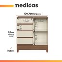 Ver imagem 4 de Cômoda Sapateira 4 Gavetas 1 Porta Maia