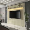 Painel Ripado para Tv até 75 Polegadas com Led 185cm Prateleira Nobre - 2