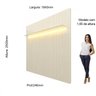 Painel Ripado para Tv até 75 Polegadas com Led 185cm Prateleira Nobre - 6