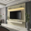 Ver imagem 1 de Painel para Tv até 75 Polegadas Ripado com Led 184cm Nobre
