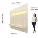 Ver imagem 4 de Painel para Tv até 75 Polegadas Ripado com Led 184cm Nobre