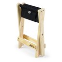 Ver imagem 3 de Banqueta de Camping Dobrável Suporta até 100kg Bege/Preto