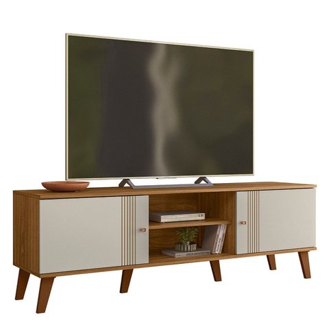 Rack 160 cm 2 Portas para TV Ate 65 Polegadas Molly Ptl:Nature Off White