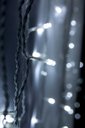 Ver imagem 2 de Kit 2 Cortina 500 Leds Fixa 4m Branco Frio C/ Fio Branco 127v
