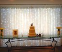 Ver imagem 3 de Kit 2 Cortina 500 Leds Fixa 4m Branco Frio C/ Fio Branco 127v