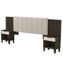 Ver imagem 2 de Cabeceira para Cama Box Casal/Queen Elena Marrom