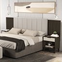 Ver imagem 1 de Cabeceira para Cama Box Casal/Queen Elena Marrom