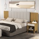 Ver imagem 1 de Cabeceira para Cama Box Casal/Queen Elena Marrom
