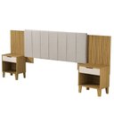 Ver imagem 2 de Cabeceira para Cama Box Casal/Queen Elena Marrom