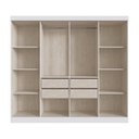 Ver imagem 4 de Guarda Roupa Casal Mdf Califórnia 60800 8 Portas 4 Gavetas