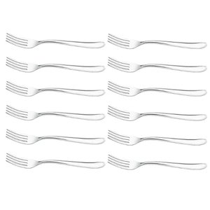 Conjunto 12 Garfos de Mesa Inox 19cm Turim Brinox Cozinha Almoço Jantar Servir Talher