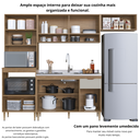 Ver imagem 5 de Cozinha Completa Modulada 4 Peças com Torre Quente para 2 Fornos e Vidro Reflecta Veneza Modulada Espresso Móveis Bege/Mel/Arenas