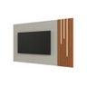 Painel Arezzo New com Led Cascata Cor:naturalle/off White - 1