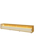 Ver imagem 2 de Rack para TV até 90 Polegadas com LED 100% MDF 260cm Rodízios Requinte Yescasa Marrom