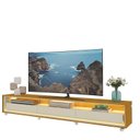 Ver imagem 6 de Rack para TV até 90 Polegadas com LED 100% MDF 260cm Rodízios Requinte Yescasa Marrom