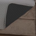 Ver imagem 4 de Protetor de Sofá Impermeável Dupla Face 2 Lugares Microfibra - Cinza/preto Mr Enxovais