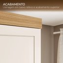 Ver mais imagens de Guarda-Roupa Americano Casal 6 Portas 100% MDF Pérola Yescasa Bege/Carvalho/Off White