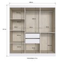 Ver imagem 5 de Guarda Roupa Casal Mdf New York 21706 6 Portas 2 Gavetas