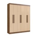 Ver imagem 2 de Guarda Roupa Casal Mdf New York 21706 6 Portas 2 Gavetas