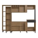 Ver imagem 3 de Cozinha Modular Compacta 06 Portas, Adega e 02 Nichos para Forno Laura