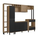 Ver imagem 2 de Cozinha Modular Compacta 06 Portas, Adega e 02 Nichos para Forno Laura