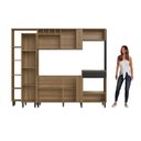 Ver imagem 4 de Cozinha Modular Compacta 06 Portas, Adega e 02 Nichos para Forno Laura