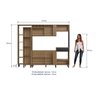 Cozinha Modular Compacta 06 Portas, Adega e 02 Nichos para Forno Laura - 5