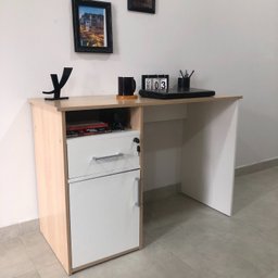 Escrivaninha Compacta Para Home Office Com 1 Porta 1 Gaveta Com Chave E 1 Nicho Hall - 13