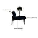 Ver imagem 4 de Poltrona Decorativa Madeira Maciça Jequitibá Assento com Persintas Narvi 