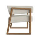 Ver imagem 7 de Poltrona Decorativa em Madeira Maciça com Braço Bria