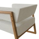 Ver mais imagens de Poltrona Decorativa em Madeira Maciça com Braço Bria