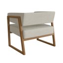 Ver imagem 6 de Poltrona Decorativa em Madeira Maciça com Braço Bria